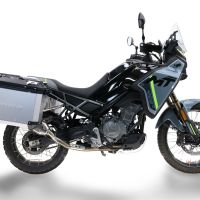 GPR TECH COMPATABILE CON Cf Moto 650 Mt 2021/2024 e5 GPR TECH COPPIA DI VALIGIE LATERALI ARGENTO ALPI-TECH 38 LT. + 38 LT. CON TELAIO SPECIFICO 