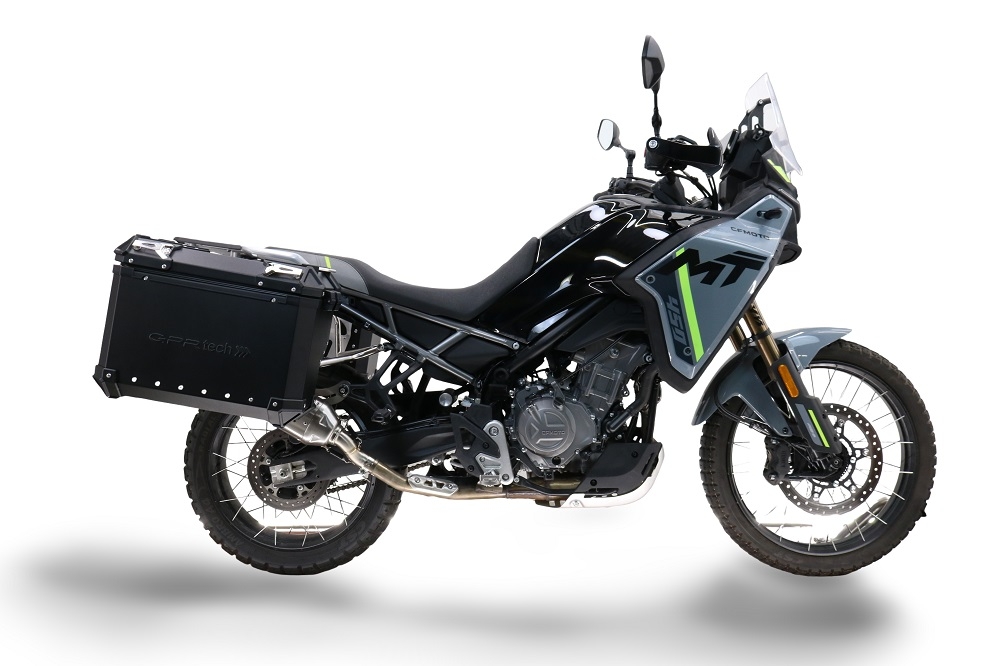 GPR TECH COMPATABILE CON Cf Moto 650 Mt 2019/2020 e4 GPR TECH COPPIA DI VALIGIE LATERAL,I COLORE NERO, SERIE ALPI-TECH 38 LT. + 38 LT. CON TELAIO SPECIFICO 