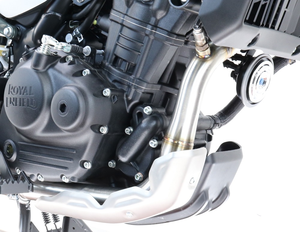 Exhaust compatible with Royal Enfield Himalayan 450 2024-2025, Decatalizzatore, Decat pipe 