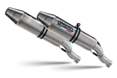 Exhaust compatible with Kawasaki Kfx 700 2004-2011, Deeptone Atv, Homologated legal full system exhaust including dual silencers and removable db killers 