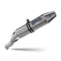 Exhaust compatible with Cectek Quadrifit 500 Eft 2009-2016, Deeptone Atv, Homologated legal slip-on exhaust including removable db killer and link pipe 