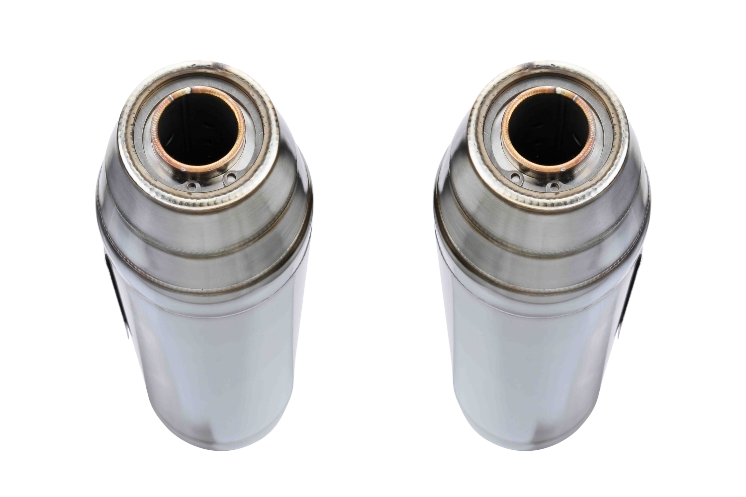 Scarico compatibile con Ducati 1098 2006-2012, Deeptone Inox, Coppia di terminali di scarico omologati, forniti con db killer removibili e raccordi specifici