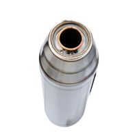 Exhaust compatible with Yamaha Zuma 125 2009-2015, Deeptone Inox, Racing full system exhaust, including removable db killer 