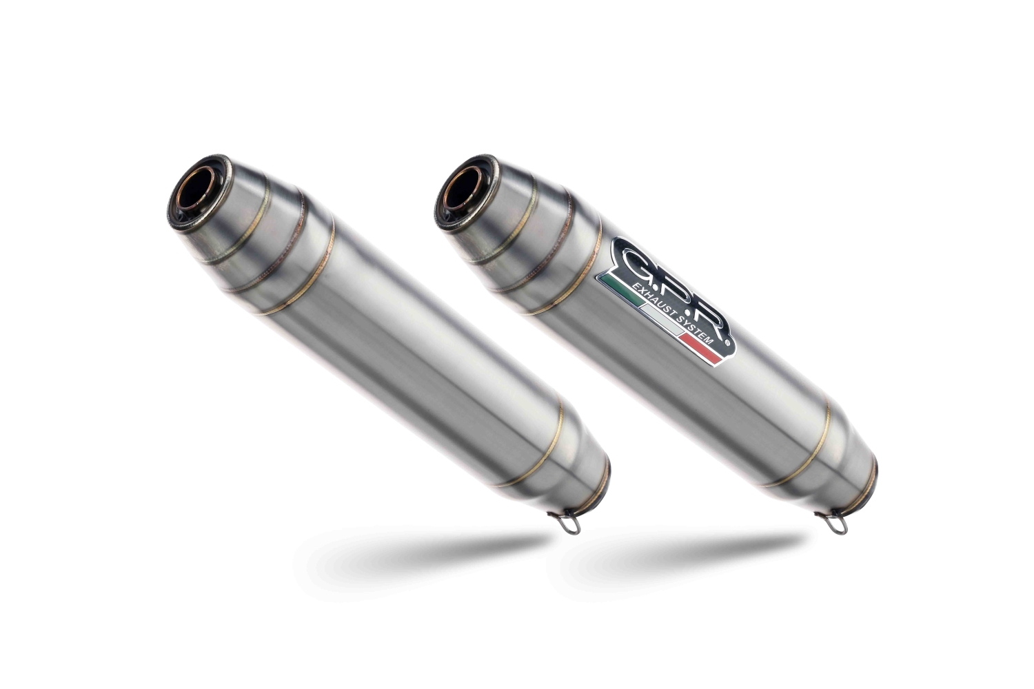 Scarico compatibile con Ducati 1098 2006-2012, Deeptone Inox, Coppia di terminali di scarico omologati, forniti con db killer removibili e raccordi specifici