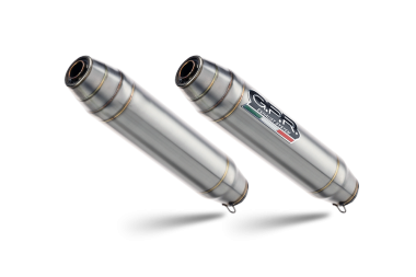 Exhaust compatible with Honda Hornet 900 - Cb 900 F 2002-2005, Deeptone Inox, Dual Homologated legal slip-on exhaust including removable db killers and link pipes 