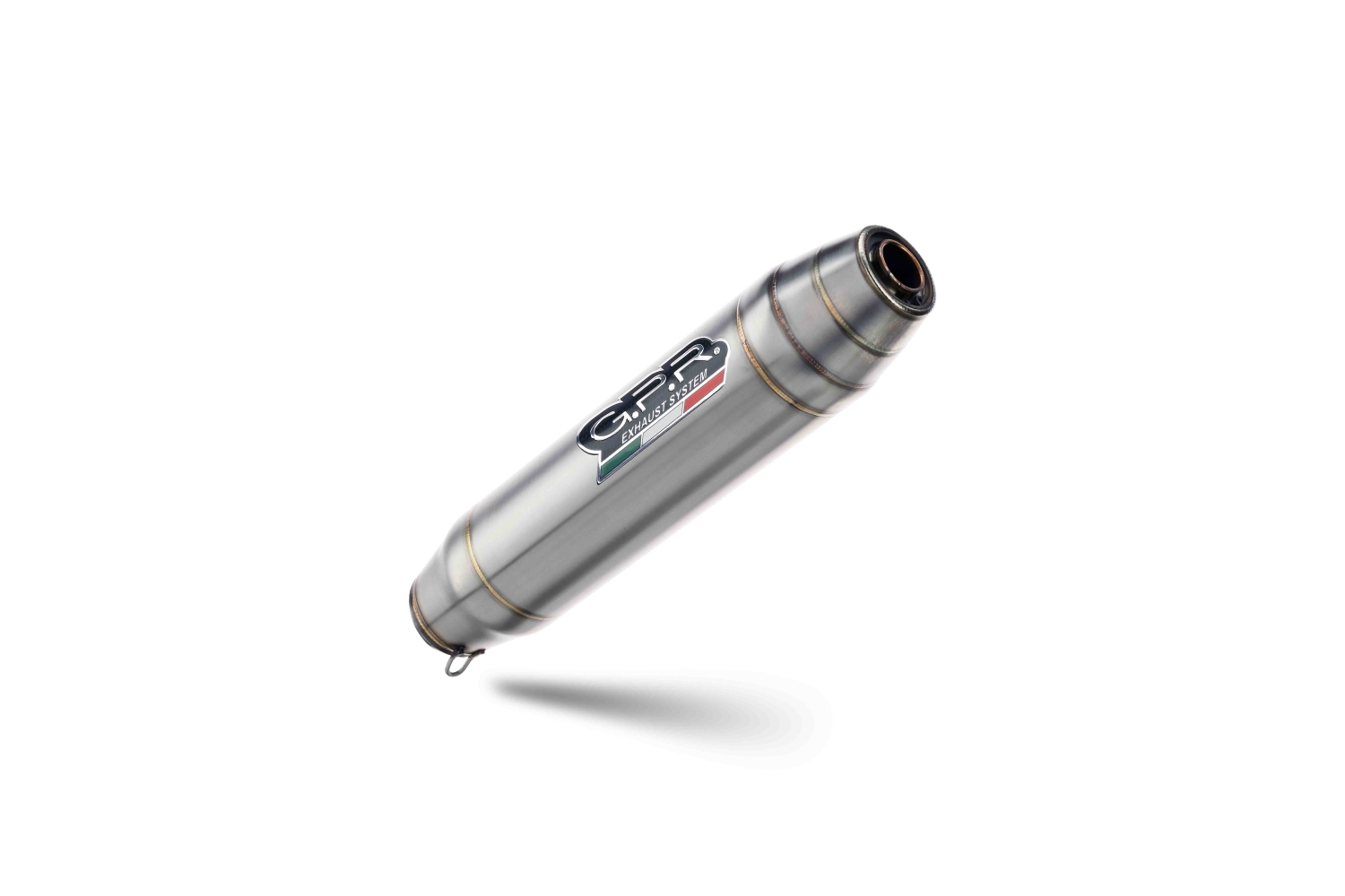 Scarico compatibile con Beta RR 125 Enduro Ac 4t 2005-2009, Deeptone Inox, Scarico omologato, silenziatore con db killer estraibile e raccordo specifico