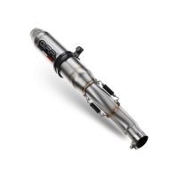 Exhaust compatible with Ktm Adventure 890 2025-2026, Deeptone Inox, Racing slip-on exhaust including link pipe 
