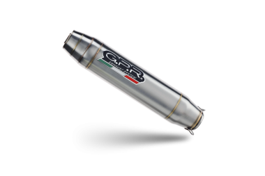 Exhaust compatible with Suzuki Sv 650 A 2016-2020, Deeptone Inox, Homologated legal slip-on exhaust including removable db killer and link pipe 