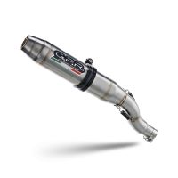 Exhaust compatible with Ktm Adventure 890 2025-2026, Deeptone Inox, Racing slip-on exhaust including link pipe 