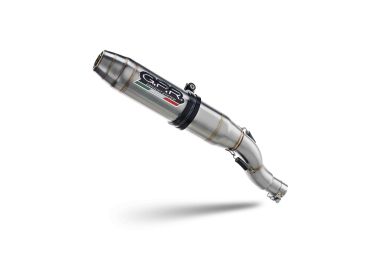 Exhaust compatible with Husqvarna Svartpilen 125 2024-2025, Deeptone Inox, Homologated legal slip-on exhaust including removable db killer and link pipe 