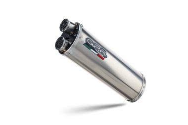 Scarico compatibile con Kove 800X 2024-2026, Dual Inox, Scarico Racing, con raccordo specifico e db killer estraibile, non conforme per uso stradale