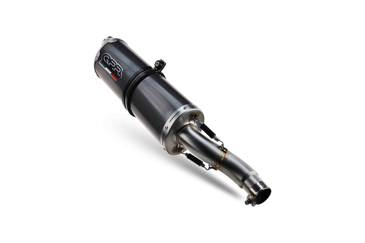 Exhaust compatible with Suzuki V-STROM DL 800 DE - SE 2023-2025, Dual Poppy, Homologated legal slip-on exhaust including removable db killer and link pipe 