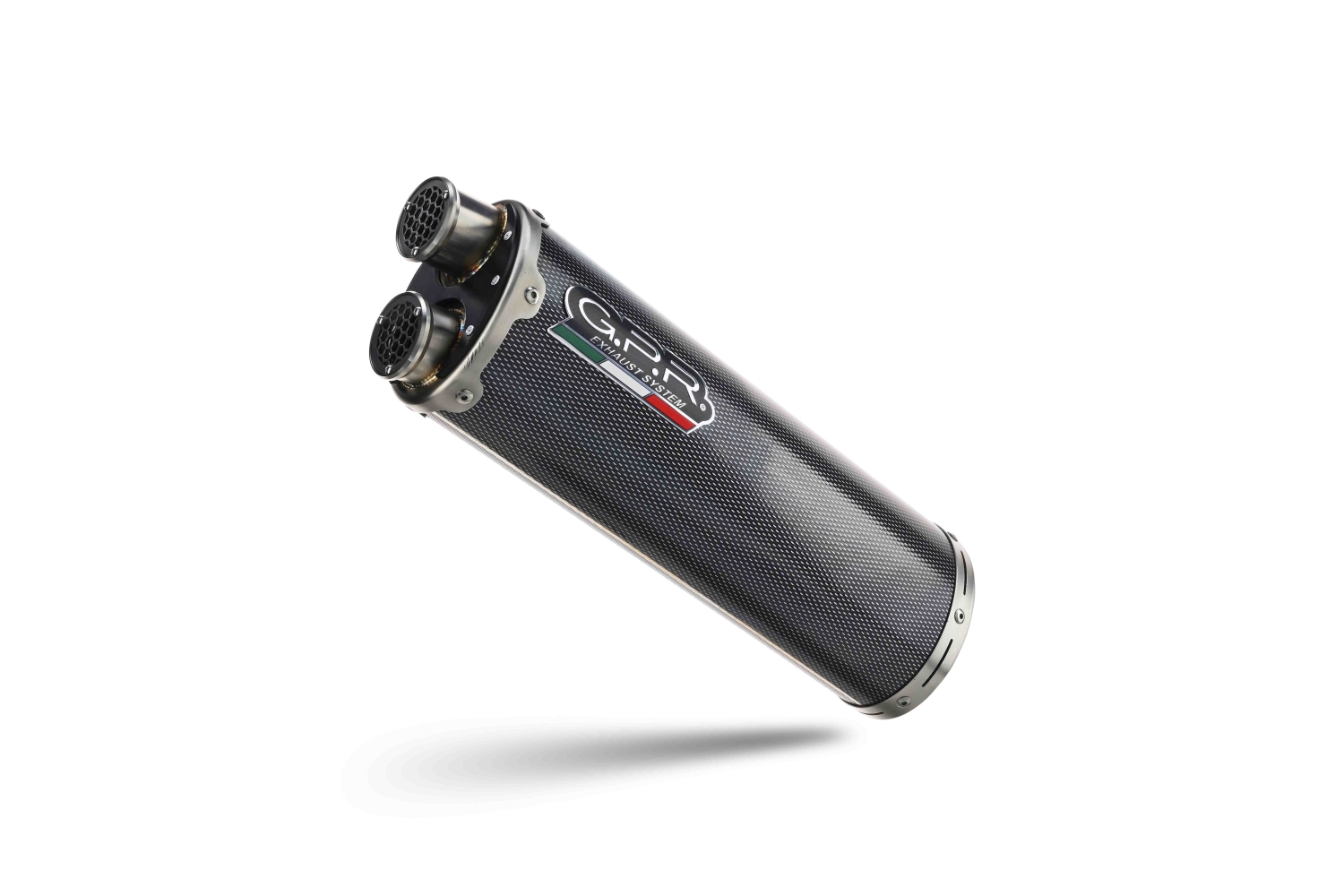 Exhaust compatible with Suzuki V-STROM DL 800 DE - SE 2023-2025, Dual Poppy, Homologated legal slip-on exhaust including removable db killer and link pipe 