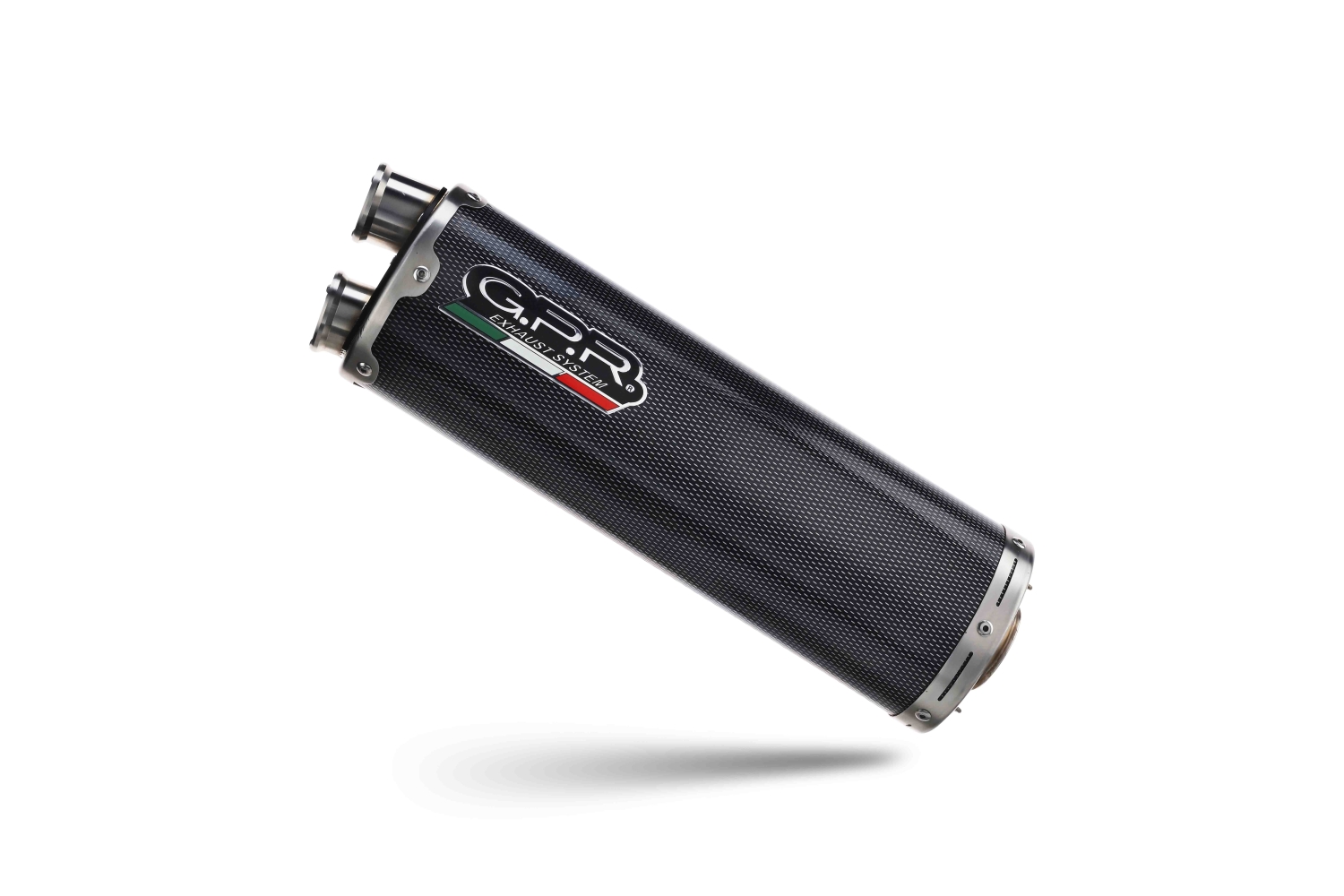 Exhaust compatible with Suzuki V-STROM DL 800 DE - SE 2023-2025, Dual Poppy, Homologated legal slip-on exhaust including removable db killer and link pipe 