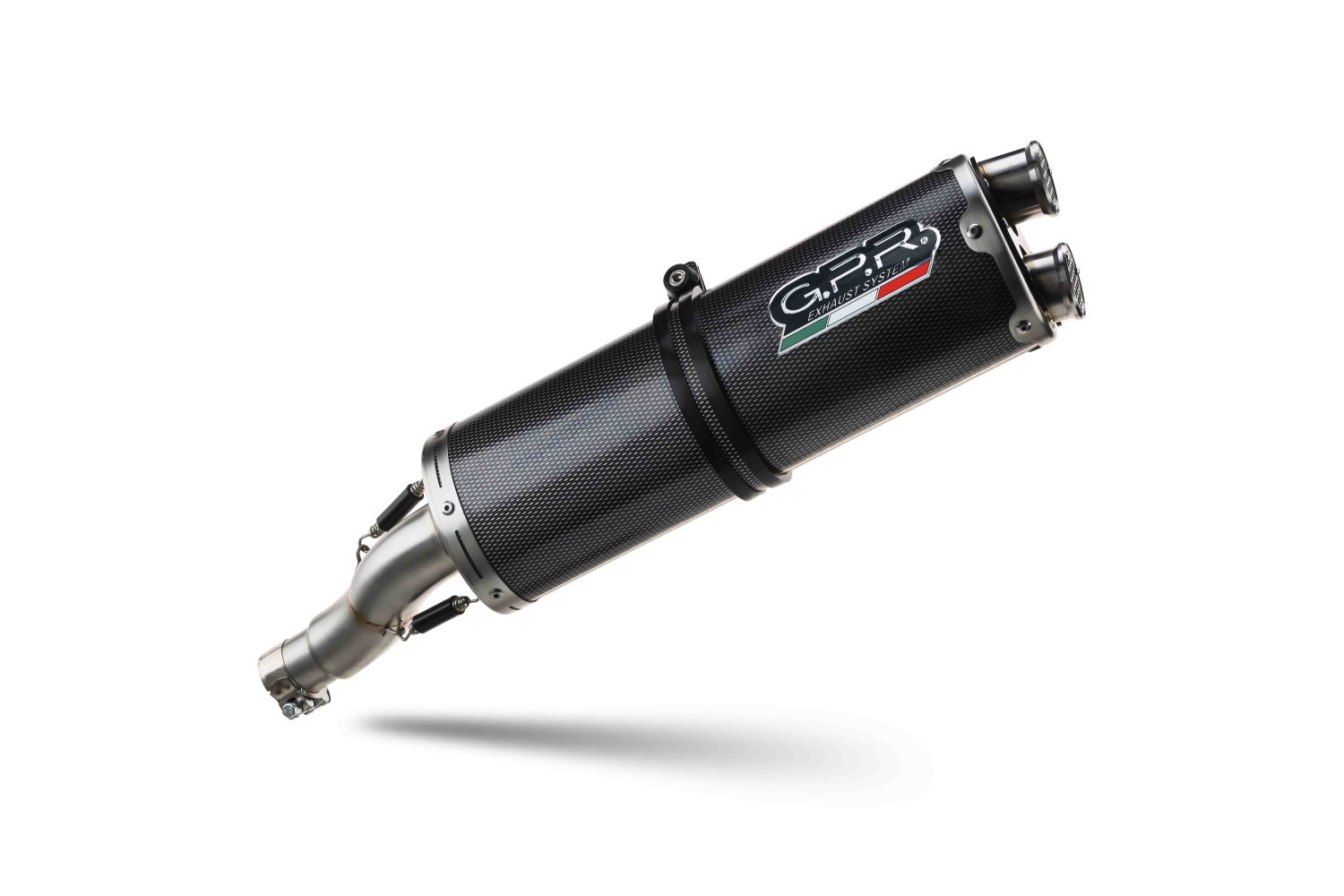 Scarico compatibile con Voge 650DSX 2021-2024, Dual Poppy, Terminale di scarico omologato,fornito con db killer estraibile,catalizzatore e collettore