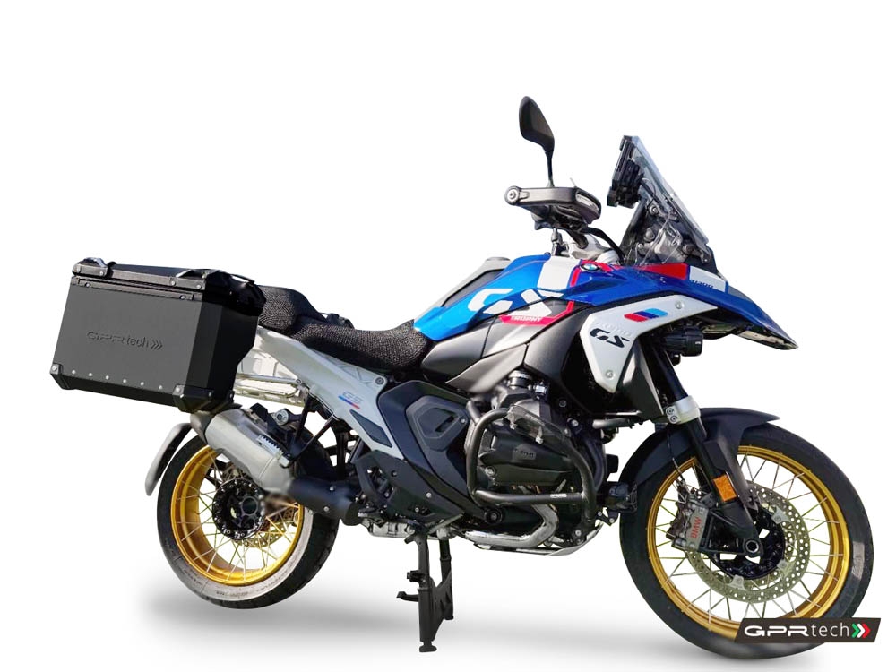 GPR TECH COMPATABILE CON BMW R 1300 GS 2023/2025 GPR TECH COPPIA DI VALIGIE LATERAL,I COLORE NERO, SERIE ALPI-TECH 38 LT. + 38 LT. CON TELAIO SPECIFICO 