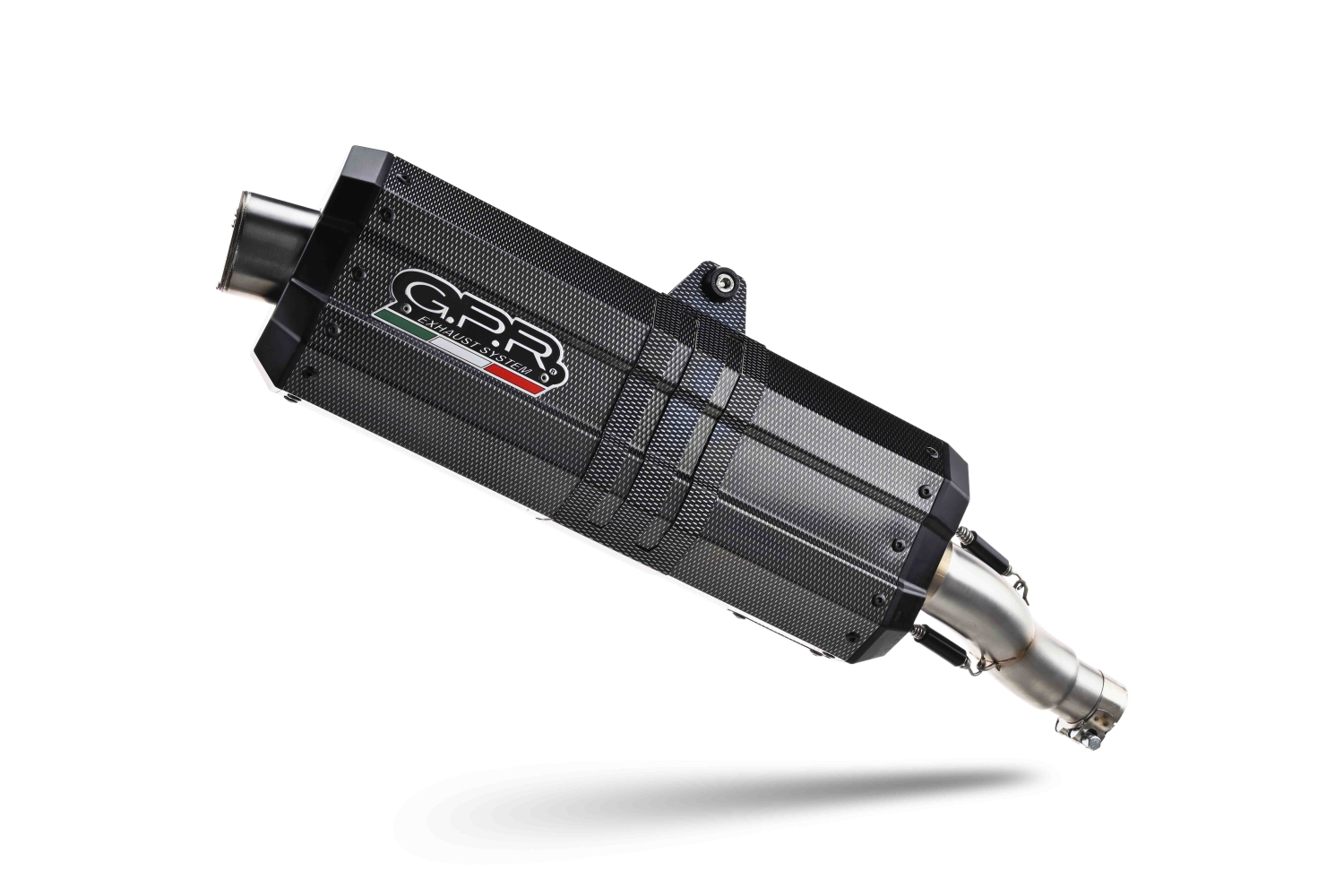 Exhaust compatible with Ktm LC 8 Super Adventure 1290 R 2021-2024, Sonic Poppy, Homologated legal full system exhaust, including removable db killer and catalyst 