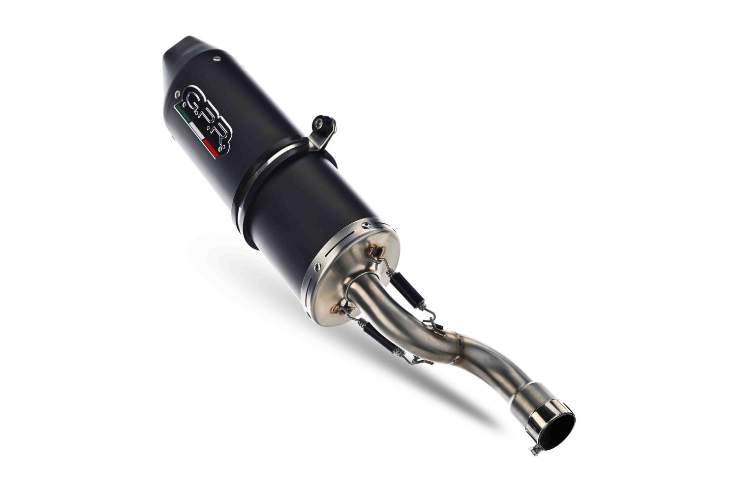 Exhaust compatible with Yamaha Mt-25 250 2021-2025, FURORE EVO4 NERO, Homologated legal slip-on exhaust including removable db killer and link pipe 