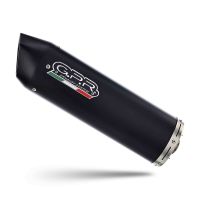 Exhaust compatible with Yamaha Mt-25 250 2021-2025, FURORE EVO4 NERO, Homologated legal slip-on exhaust including removable db killer and link pipe 