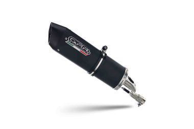 Exhaust compatible with Yamaha Mt-25 250 2018-2020, FURORE EVO4 NERO, Homologated legal slip-on exhaust including removable db killer and link pipe 