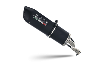 Exhaust compatible with Ktm Rc 125 2014-2016, Furore Nero, Racing slip-on exhaust including link pipe 