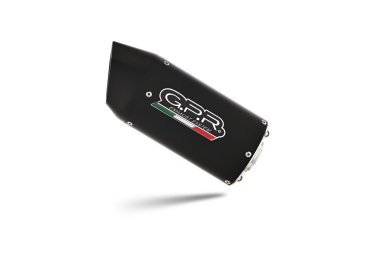 Exhaust compatible with Kawasaki Z 900 RS 2021-2024, Furore Evo4 Nero, Homologated legal slip-on exhaust including removable db killer and link pipe 