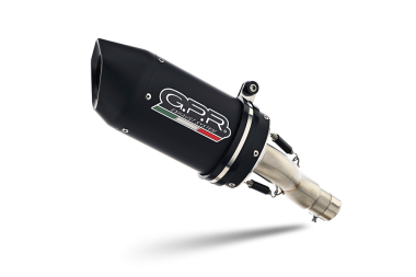 Exhaust compatible with Honda Cbr 1000 Rr 2014-2016, Furore Nero, Racing slip-on exhaust including link pipe 