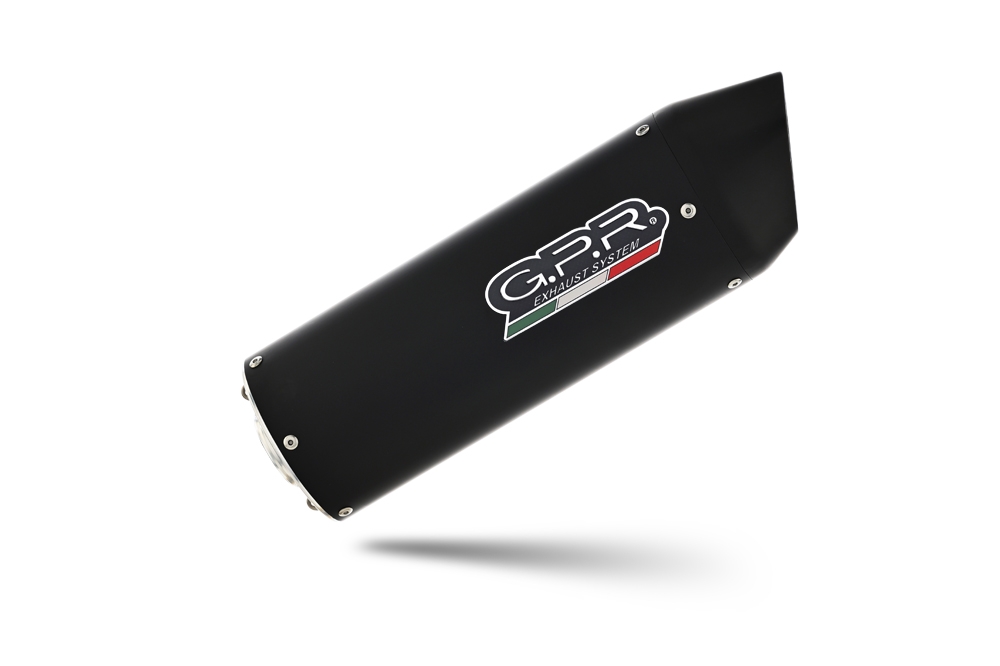 Scarico compatibile con Aprilia Tuono R 1000 Factory 2006-2010, Furore Nero, Coppia di terminali di scarico omologati, forniti con db killer removibili e raccordi specifici