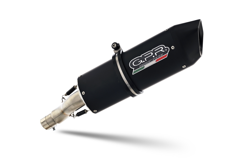 Scarico compatibile con Husqvarna Enduro 701 2021-2024, Furore Evo4 Nero, Terminale di scarico omologato,fornito con db killer estraibile,catalizzatore e collettore