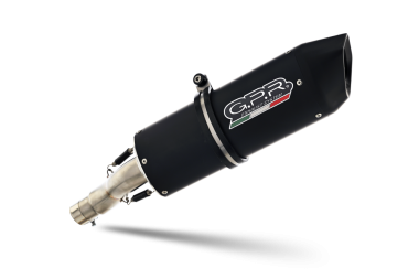 Exhaust compatible with Ktm Enduro 690 R 2007-2016, Furore Nero, Homologated legal slip-on exhaust including removable db killer, link pipe and catalyst 