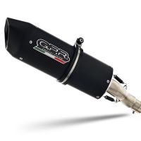 GPR exhaust compatible with  Bmw F 650 Cs Scarver 2005-2016, Furore Nero, Homologated legal slip-on exhaust including removable db killer, link pipe and catalyst 