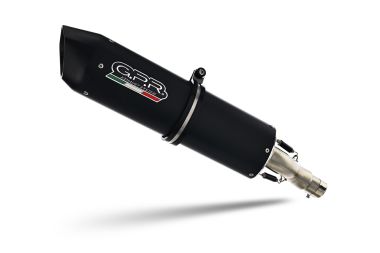 Exhaust compatible with Suzuki Burgman An 650 2013-2016, Furore Nero, Homologated legal full system exhaust, including removable db killer and catalyst 