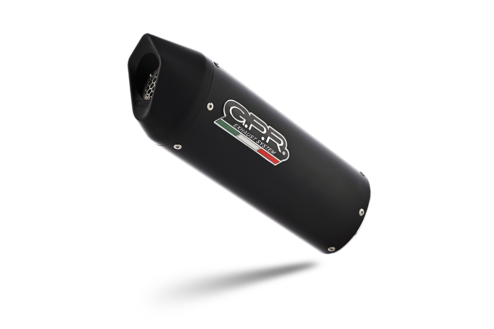 Exhaust compatible with Ktm SMT 890 2025-2026, Furore Evo4 Nero, Homologated legal slip-on exhaust including removable db killer and link pipe 