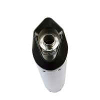 Scarico GPR compatibile con  Bmw F 650 Cs Scarver 2005-2016, Furore Nero, Terminale di scarico omologato,fornito con db killer estraibile,catalizzatore e collettore