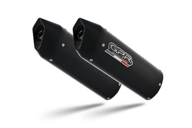 Scarico compatibile con Ducati 916 -SP -SPS -Racing -Senna 1994-1999, Furore Nero, Coppia di Terminali di scarico, impianto semi-completo, omologato, con db killer estraibile