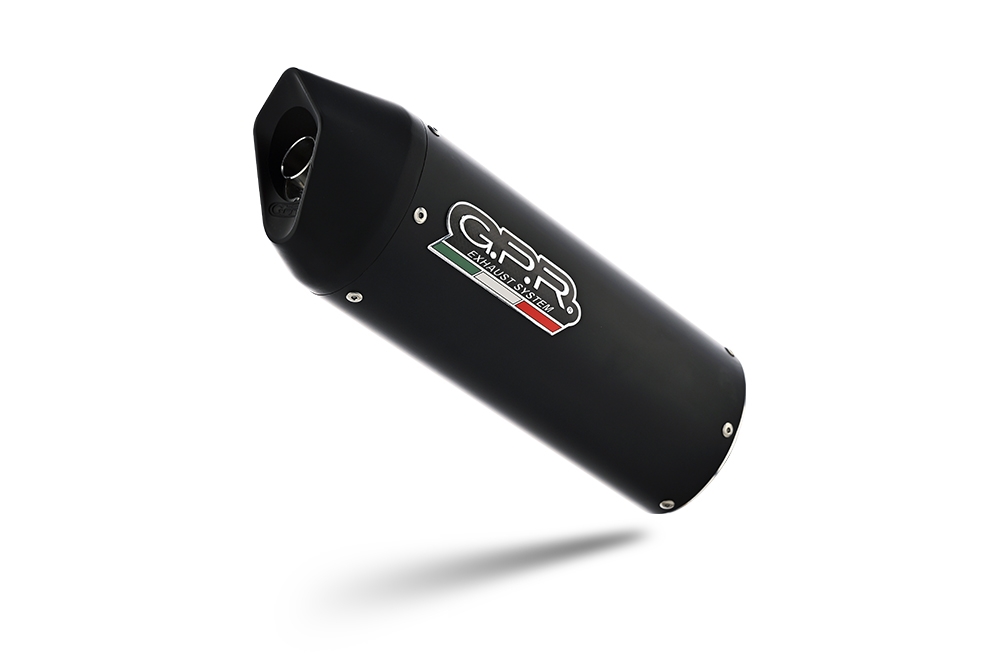 Scarico GPR compatibile con  Bmw F 650 Cs Scarver 2005-2016, Furore Nero, Terminale di scarico omologato,fornito con db killer estraibile,catalizzatore e collettore