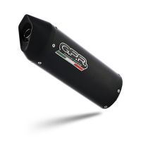 Scarico GPR compatibile con  Bmw F 650 Cs Scarver 2005-2016, Furore Nero, Terminale di scarico omologato,fornito con db killer estraibile,catalizzatore e collettore