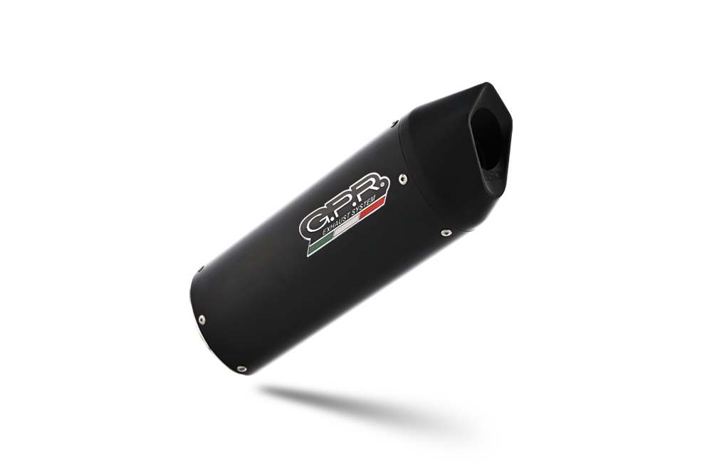 Scarico compatibile con Moto Guzzi V85 TT 2021-2024, Furore Nero, Terminale di scarico racing, con raccordo, senza omologazione