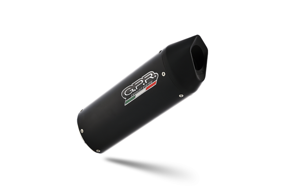 Exhaust compatible with Moto Guzzi V85 TT 2019-2020, Furore Nero, Racing slip-on exhaust including link pipe 