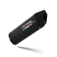 Scarico compatibile con Moto Guzzi V85 TT 2021-2024, Furore Nero, Terminale di scarico racing, con raccordo, senza omologazione