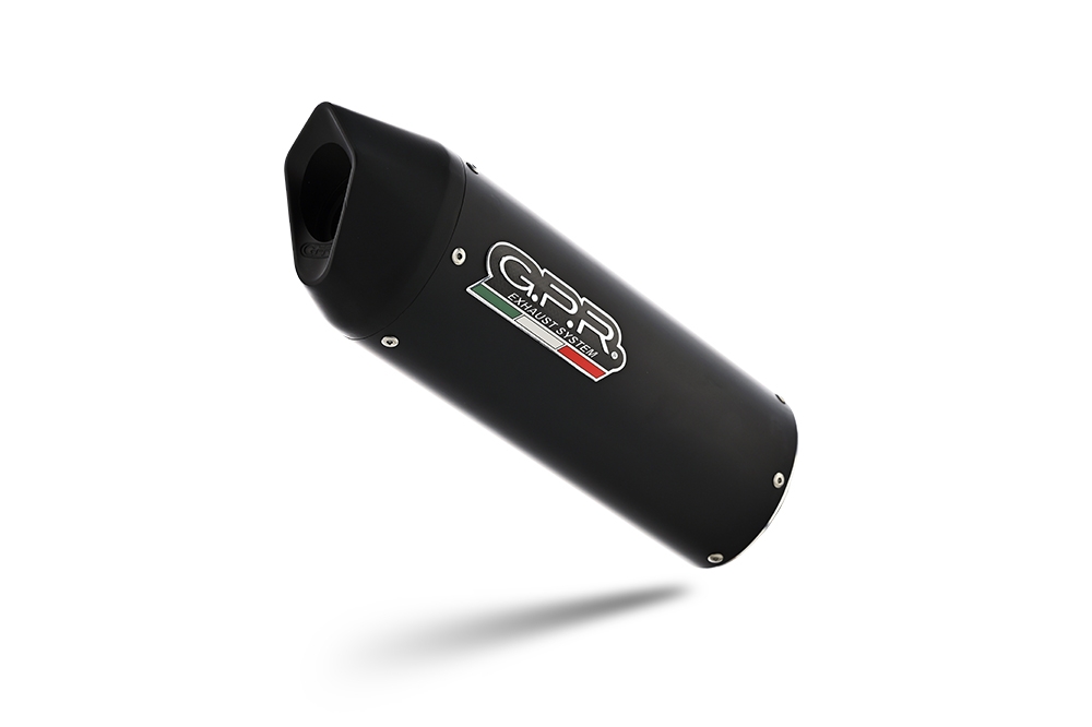 Exhaust compatible with Ktm Adventure 890 2025-2026, Furore Nero, Racing slip-on exhaust including link pipe 