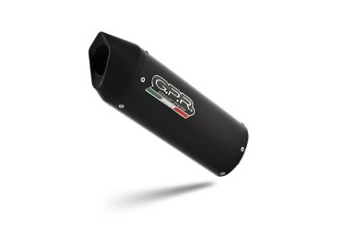Scarico compatibile con Benelli Leoncino 500 2017-2024, Furore Nero, Terminale di scarico racing, con raccordo, senza omologazione