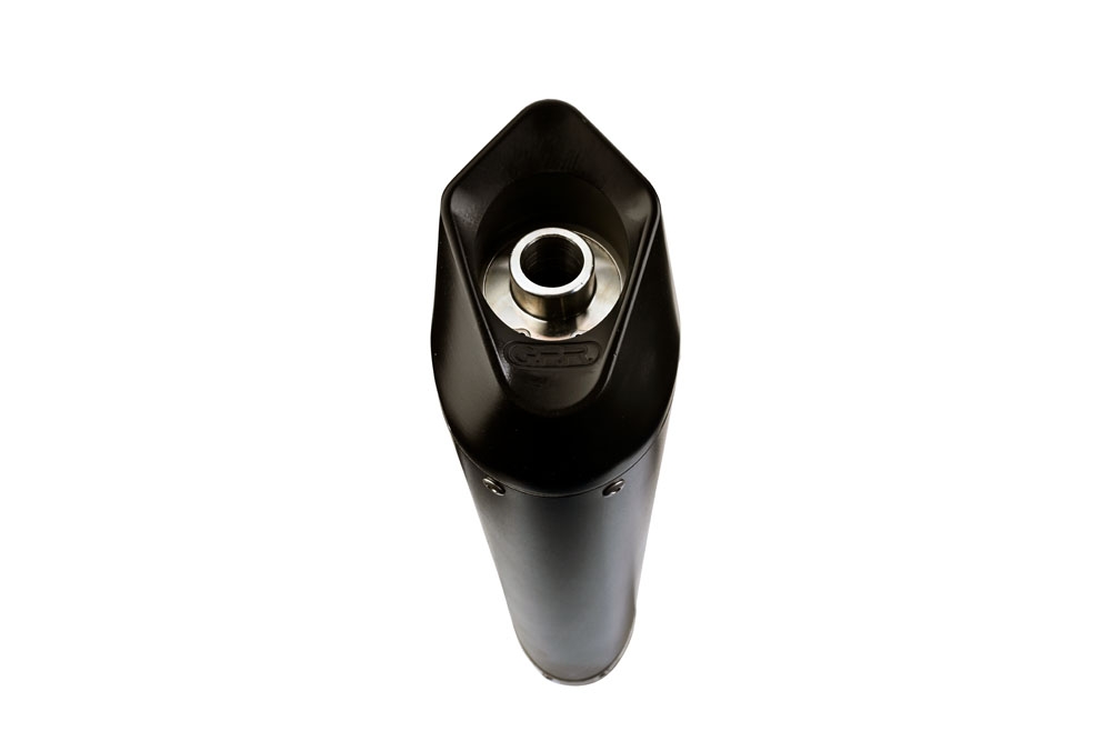 Scarico compatibile con Aprilia Leonardo 125 1996-2006, Furore Nero, Scarico completo racing, fornito con db killer estraibile e collettore, non conforme per uso stradale