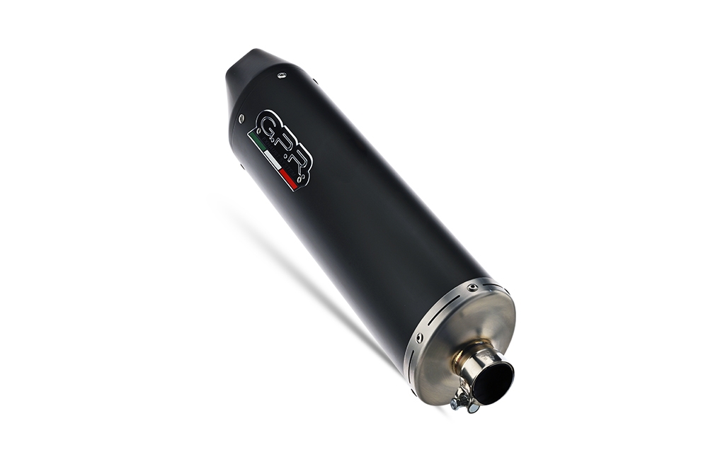 Exhaust compatible with Yamaha Zuma 125 2009-2015, Furore Nero, Racing full system exhaust, including removable db killer 