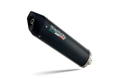 Scarico compatibile con Kymco Agility 150 R12 2007-2013, Furore Nero, Scarico completo racing, fornito con db killer estraibile e collettore, non conforme per uso stradale