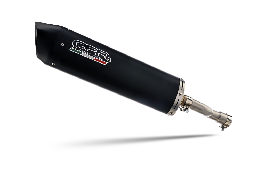 Exhaust compatible with Yamaha Zuma 125 2009-2015, Furore Nero, Racing full system exhaust, including removable db killer 