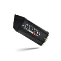 Exhaust compatible with Honda Crf 300 L - Rally 2021-2024, Furore Poppy, Racing slip-on exhaust, including link pipe and removable db killer 