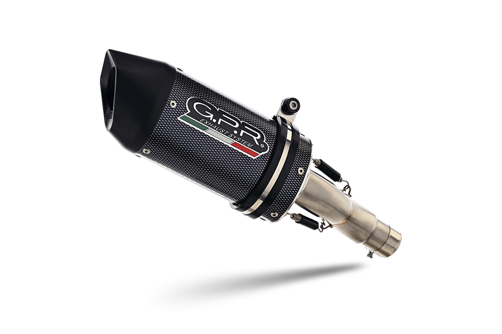 Exhaust compatible with Suzuki Gsx-S 1000 2015-2016, Furore Poppy, Homologated legal slip-on exhaust including removable db killer and link pipe 