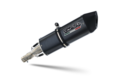 Exhaust compatible with Husqvarna Supermoto 701 2021-2024, Furore Evo4 Poppy, Homologated legal slip-on exhaust including removable db killer, link pipe and catalyst 