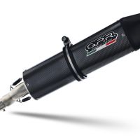 Scarico compatibile con Moto Guzzi Breva 1200 2007-2012, Furore Poppy, Scarico omologato, silenziatore con db killer estraibile e raccordo specifico